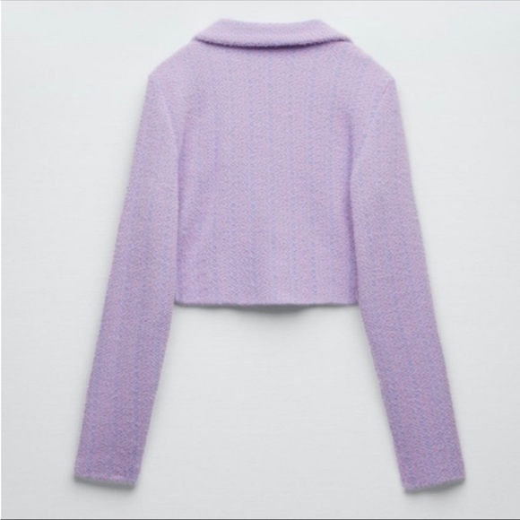Zara | Blogger’s Favourite Purple Crop Jacket - Picture 8 of 10